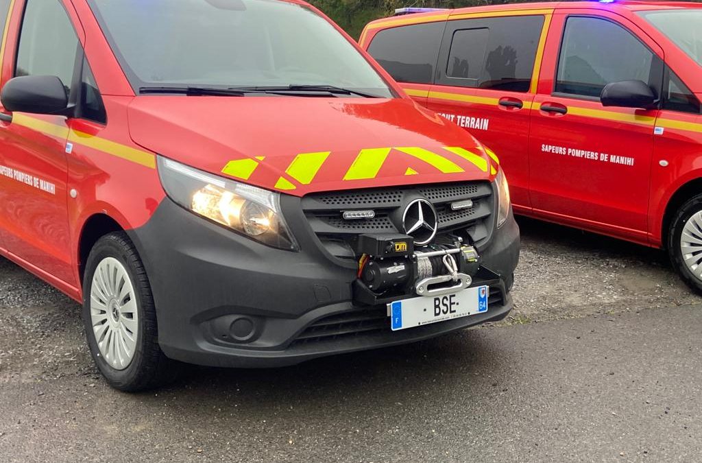 Des Vito 4×4 avec treuil électrique, pour les pompiers de Tahiti