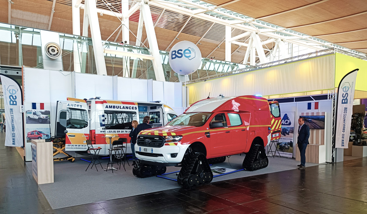 Salon Interschutz ambulances secours 4x4