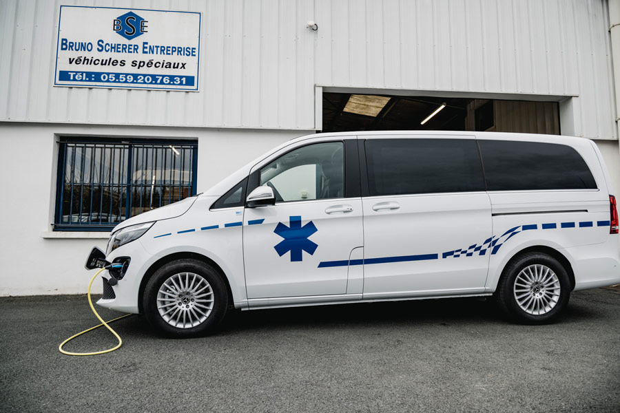 Ambulance électrique Mercedes EQV