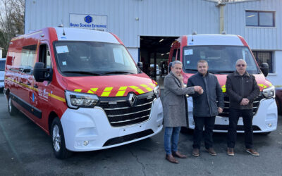 Livraison de 4 VSAV Renault Master L3H2 de moins de 3T5 pour le SDIS 89