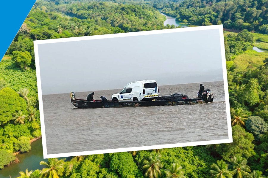 ambulance pirogue en Guyane