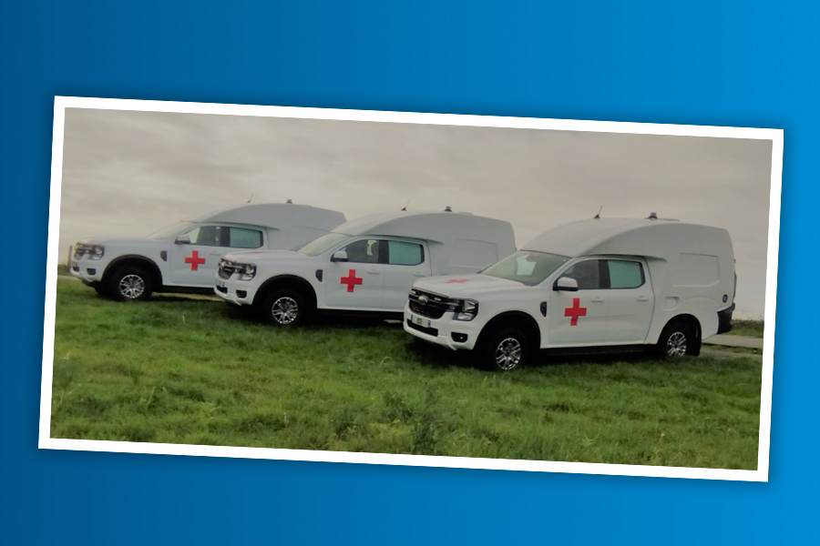 Photos de 3 Ford Ranger ambulance de la DGA