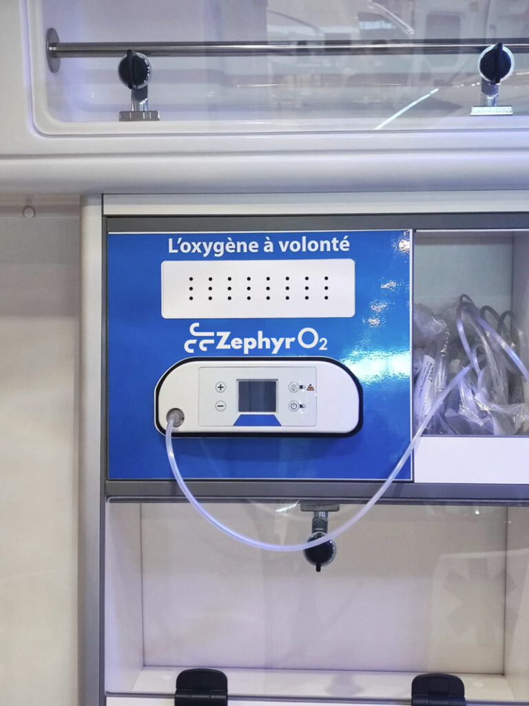 Zephyr O2, distribution d'oxygène permanente, à volonté