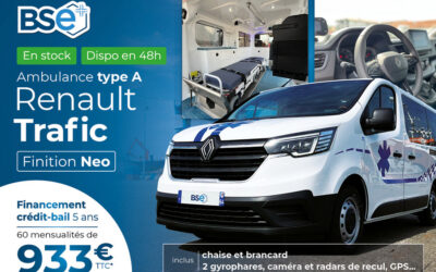 Ambulance type A Renault Trafic – Finition Neo : prête à partir en 48h !