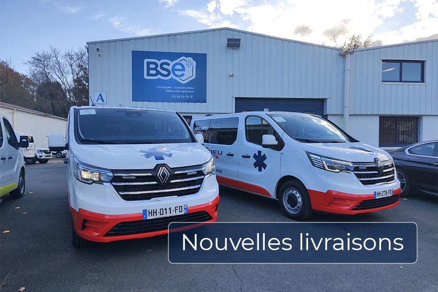 4 nouvelles livraisons ambulances et VSAV