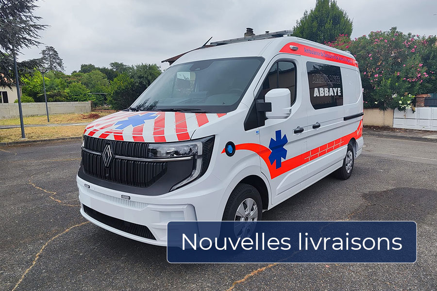 7 nouveaux véhicules livrés aux ambulanciers partout en France