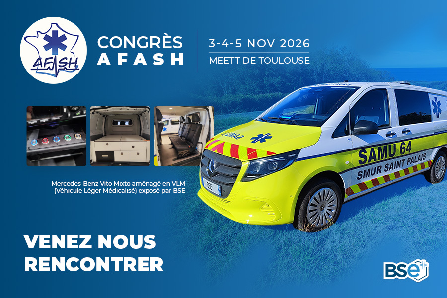 BSE au congrès AFASH 2026 à Toulouse : découvrez notre Mercedes Vito VLM !